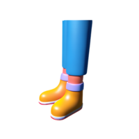 voet 3d renderen icoon illustratie png