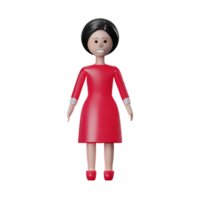 muñeca 3d representación icono ilustración png