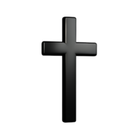 christian cross 3d rendering icon illustration png