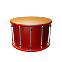 drum 3d rendering icon illustration png