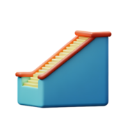 Treppe 3d Rendern Symbol Illustration png