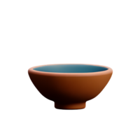 bowl 3d rendering icon illustration png