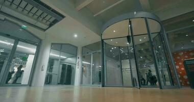 Hall with revolving doors in HAM, Finland video