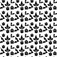 Seamless halloween pattern design, Creative halloween layout for your designWeb vector