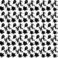 Seamless halloween pattern design, Creative halloween layout for your designWeb vector