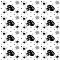 Seamless halloween pattern design, Creative halloween layout for your designWeb vector