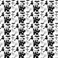 Seamless halloween pattern design, Creative halloween layout for your designWeb vector