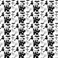 Seamless halloween pattern design, Creative halloween layout for your designWeb vector