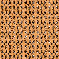 WeSeamless halloween pattern design, Creative halloween layout for your designb vector