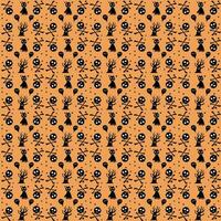 WeSeamless halloween pattern design, Creative halloween layout for your designb vector