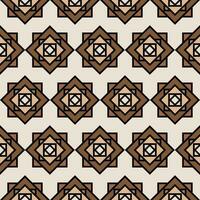 Abstract brown square shape on light brown background seamless vector
