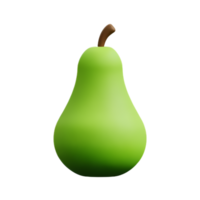 pear 3d rendering icon illustration png