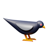 pigeon 3d rendering icon illustration png