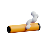 fumeur 3d le rendu icône illustration png