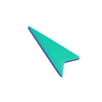 muis cursor 3d renderen icoon illustratie png