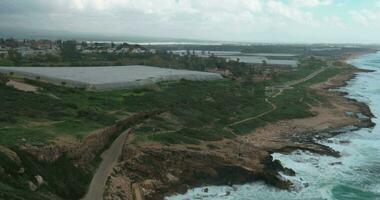 paysage de rosh Hanikra littoral video