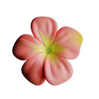 hibiscus 3d le rendu icône illustration png