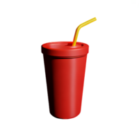 Frisdrank 3d renderen icoon illustratie png