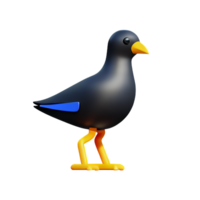 Pigeon 3d le rendu icône illustration png