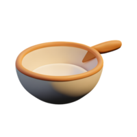 bowl 3d rendering icon illustration png