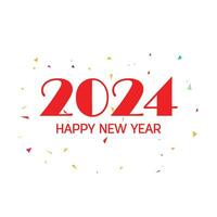 Happy New Year 2024 Design. vector