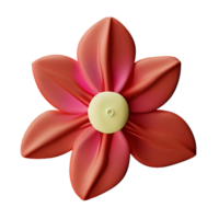 hibisco 3d Renderização ícone ilustração png