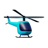 helicóptero 3d representación icono ilustración png