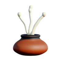 pot 3d rendering icon illustration png