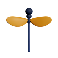 dragonfly 3d rendering icon illustration png