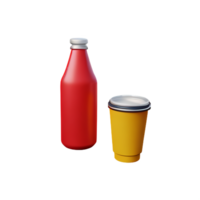 Frisdrank 3d renderen icoon illustratie png