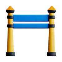 gate 3d rendering icon illustration png