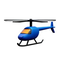 helicopter 3d rendering icon illustration png