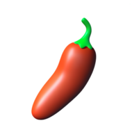 Pimenta 3d Renderização ícone ilustração png