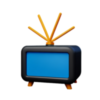 television 3d rendering icon illustration png