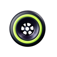 neumático 3d representación icono ilustración png