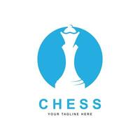 chess logo vector icon illustration design