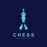 chess logo vector icon illustration design