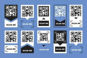 set of scan barcode label vector