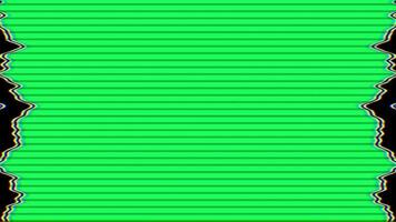 dañar monitor pantalla error líneas falla efecto lazo animación cubrir aislado en verde pantalla antecedentes video
