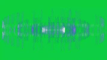 numérique électronique signal vagues diffusion, électromagnétique réseau signal radiation animation isolé sur vert écran Contexte video