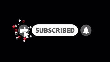 Subscribe Button. High-res UHD 4K quality in MOV format, complete with ProRes 4444 codec for alpha channel support. Ideal for VFX, compositing and keying projects video