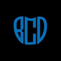 bco letra logo creativo diseño. bco único diseño. vector