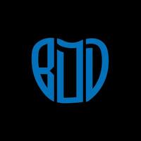 BDD letter logo creative design. BDD unique design. vector
