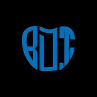 bdt letra logo creativo diseño. bdt único diseño. vector