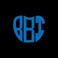 BBI letter logo creative design. BBI unique design. vector