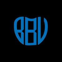 bbv letra logo creativo diseño. bbv único diseño. vector
