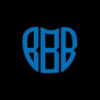 bbb letra logo creativo diseño. bbb único diseño. vector