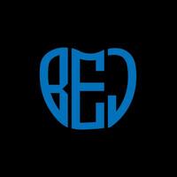 BEJ letter logo creative design. BEJ unique design. vector