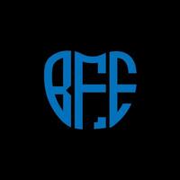 BFE letter logo creative design. BFE unique design. vector