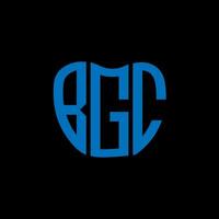 BGC letter logo creative design. BGC unique design. vector